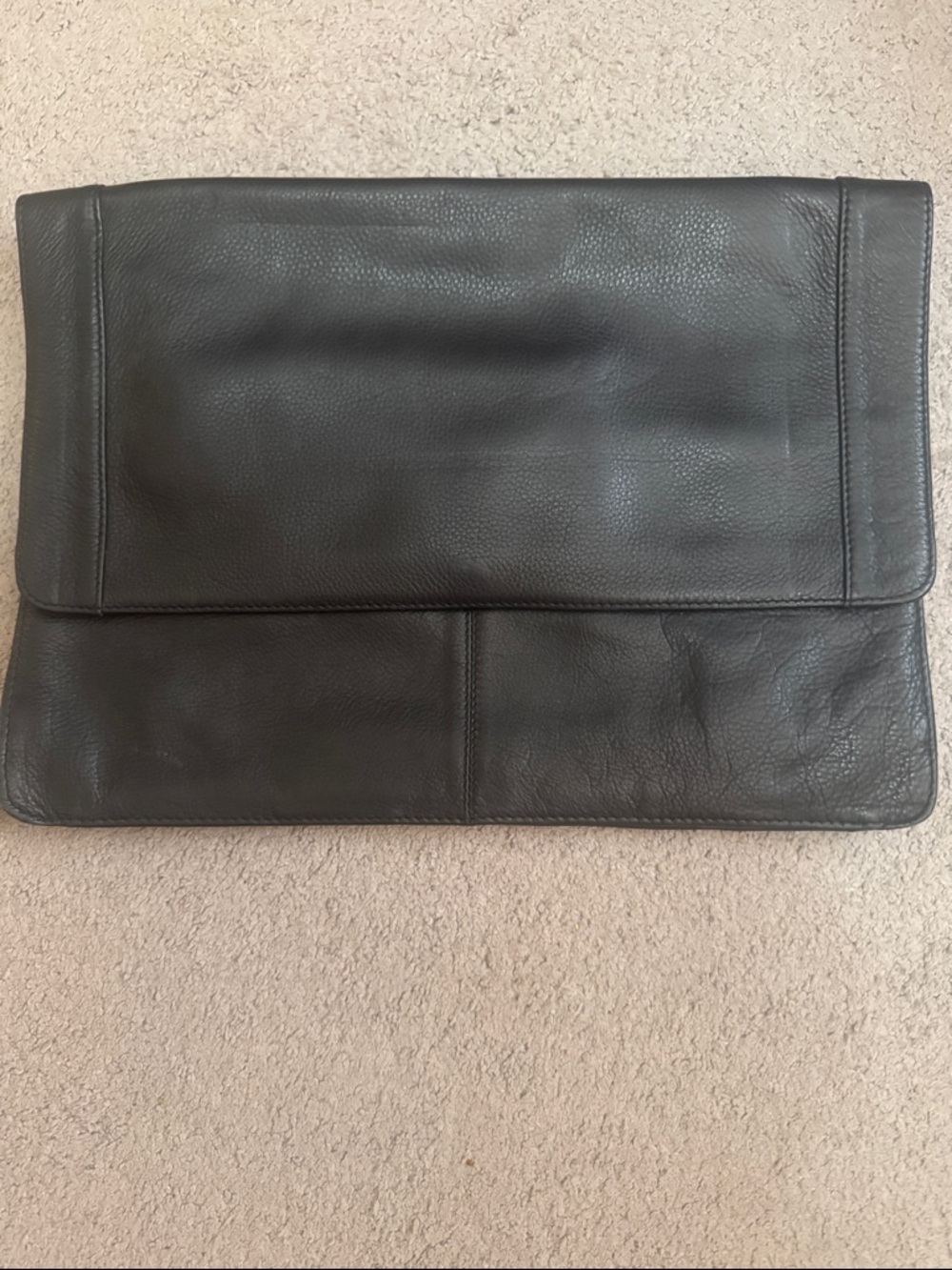 Men's Bellino Black Genuine Leather Portfolio
